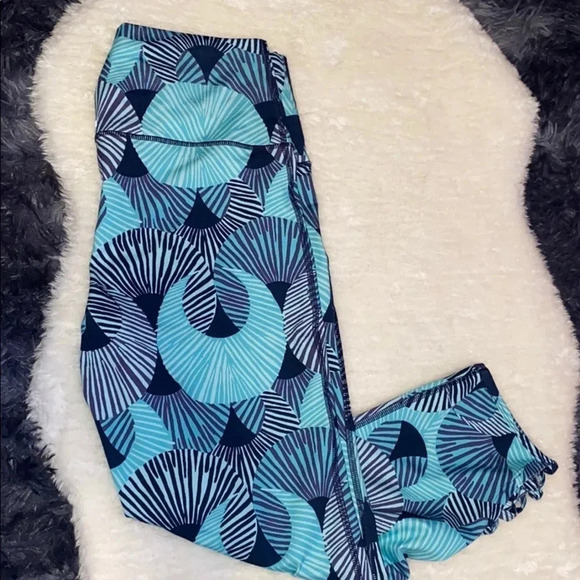 AERIE  Aqua Women High waisted crop Leggings - Picture 10 of 11